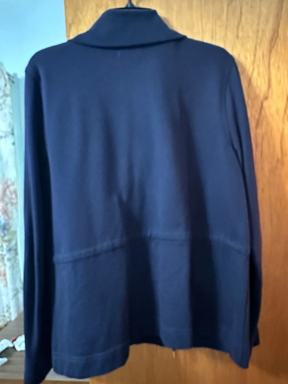 Chaps Navy Button-Front Utility Jacket - Picture 5 of 5